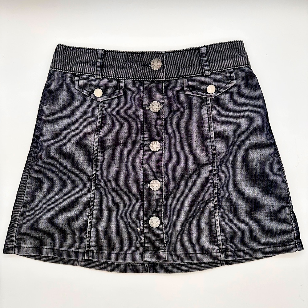 Grey Button Down Corduroy Y2k - Size 2